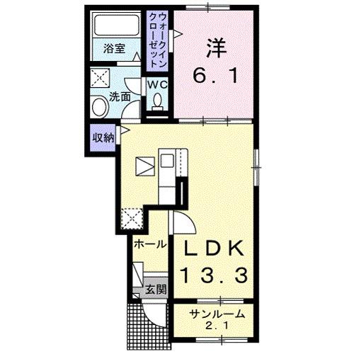 サン・パストラルⅤ（105） 間取り図画像