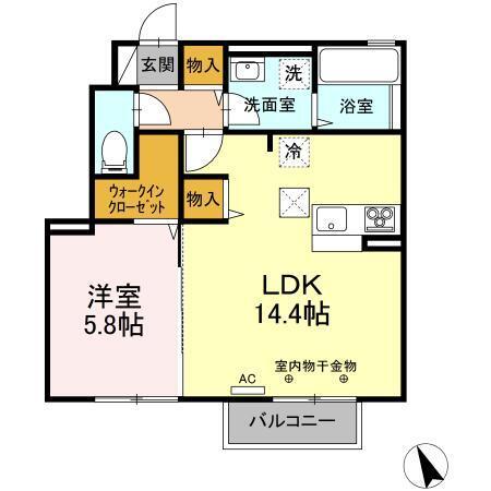 サニーハイムⅡ（102） 間取り図画像