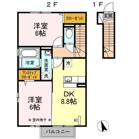 サンシュトラーセ（201） 間取り図画像