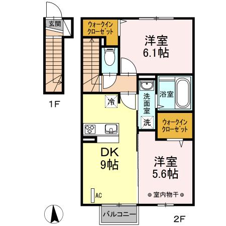 ラヴィベール（206） 間取り図画像