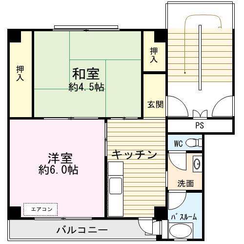 ビレッジハウス松川（1-506） 間取り図画像