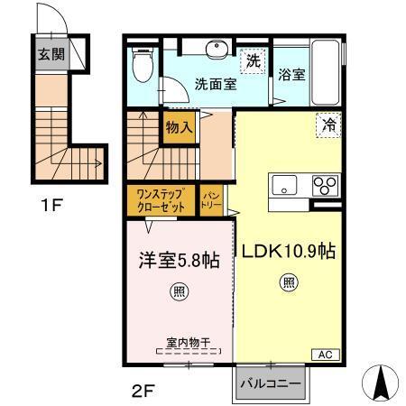 桜台ヒルズ（202） 間取り図画像