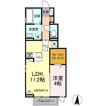 セレスティア森合Ａ（102） 間取り図画像