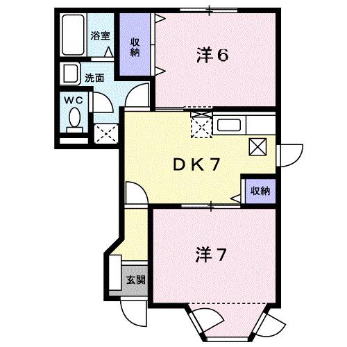 ビバリーヒルズＢ（103） 間取り図画像