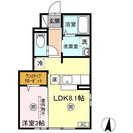 グリュック（101） 間取り図画像