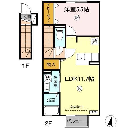サンボナール（201） 間取り図画像