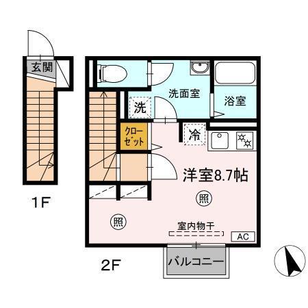 Ｄ−ｒｏｏｍけやき（201） 間取り図画像
