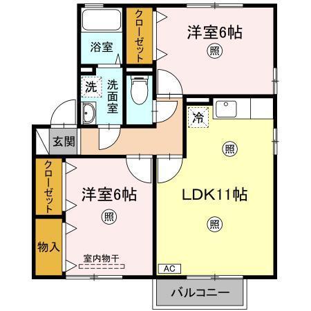 オリゾン　Ａ（201） 間取り図画像