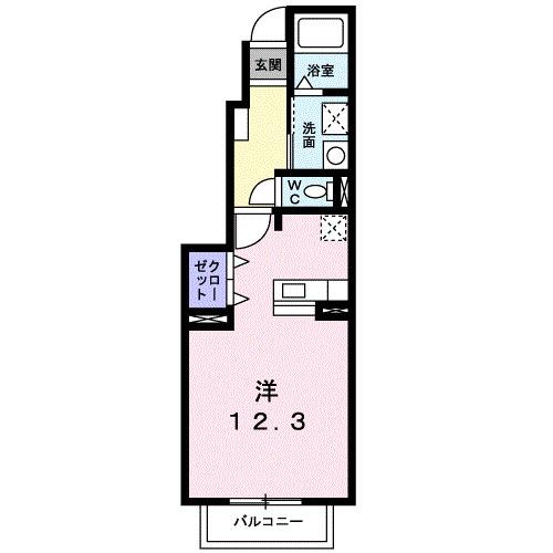 パークハイグランドⅦ（102） 間取り図画像