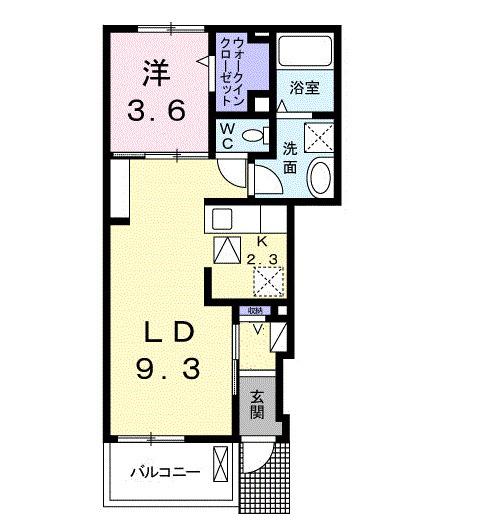 スカイブルー（105） 間取り図画像