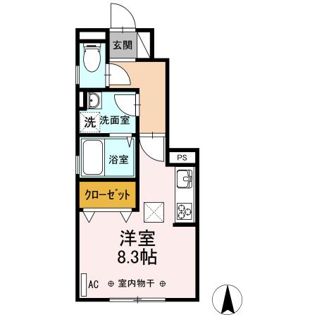 フロントパーク（102） 間取り図画像