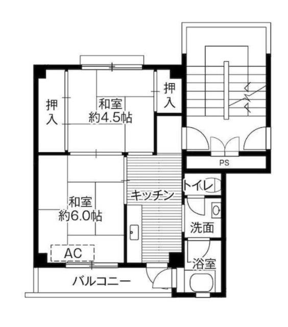 ビレッジハウス松川（2-504） 間取り図画像