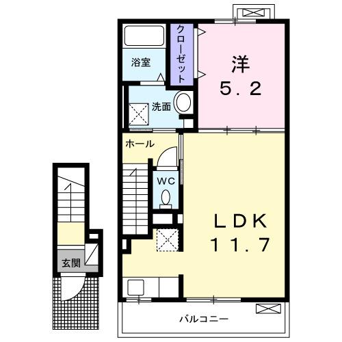 フランメゾン大森（202） 間取り図画像