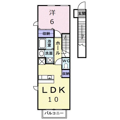 メゾンオーブＣ（205） 間取り図画像