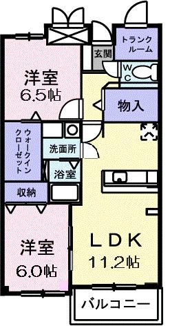 ヒルサイドスクエアⅠ（105） 間取り図画像