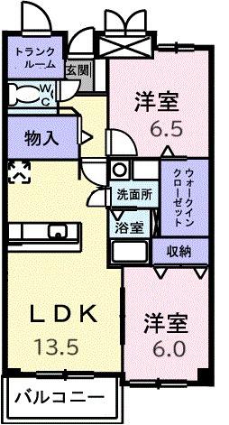 ヒルサイドスクエアⅠ（101） 間取り図画像