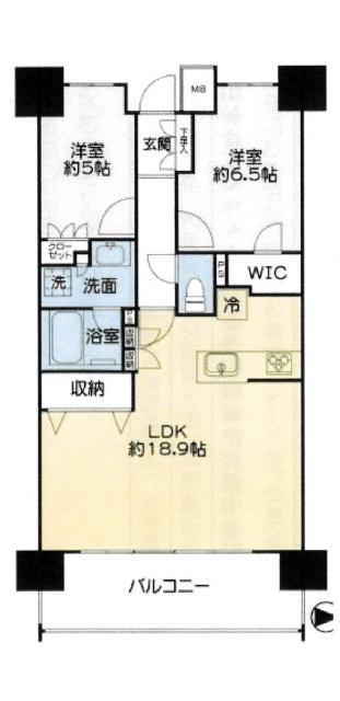 レーベン福島ONE TOWER 間取り図画像