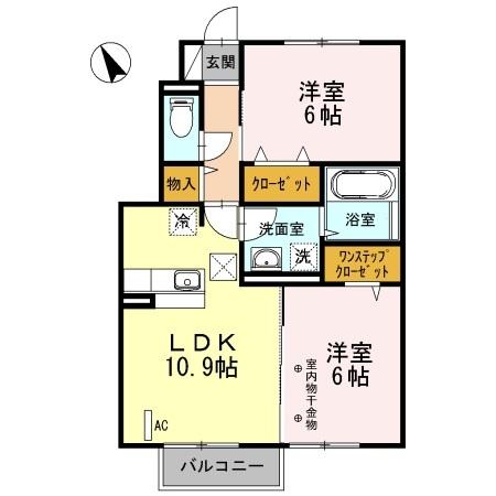 フォボス桜木　Ⅰ（102） 間取り図画像