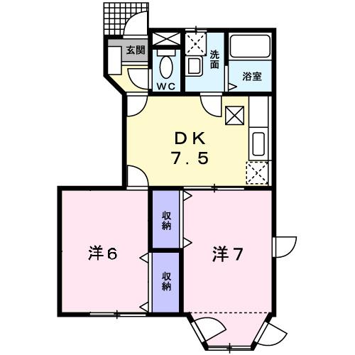 キャッスルビューカトウ（101） 間取り図画像