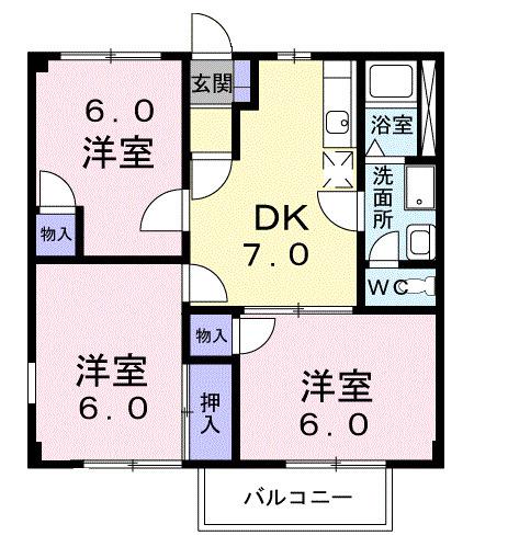 グリーンハウスマチニワサカ（202） 間取り図画像
