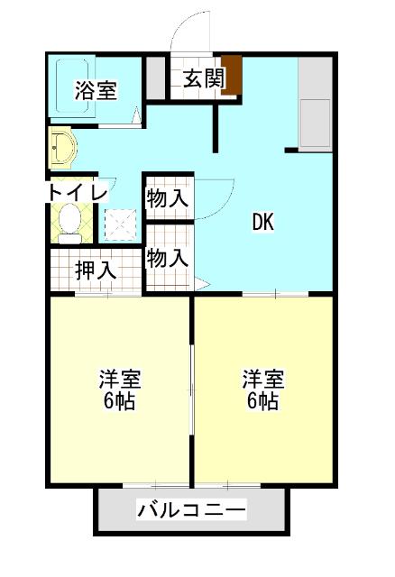 コーポめい 間取り図画像