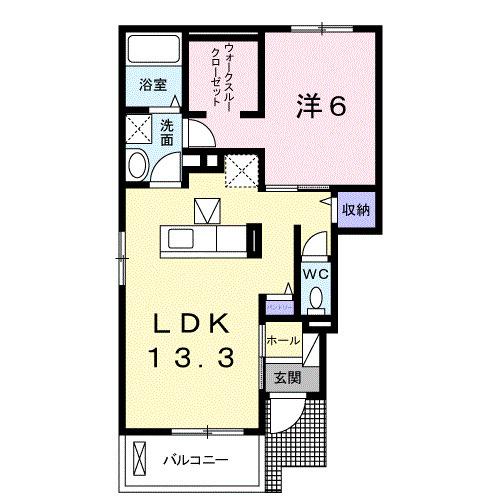 ディアーズ茨沢（101） 間取り図画像