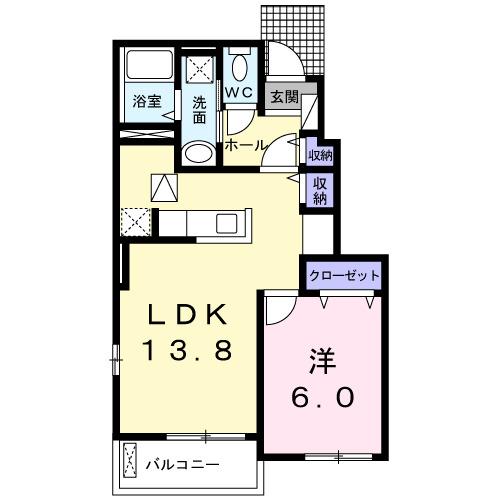 フィオーレカーサ（103） 間取り図画像