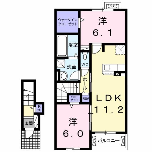 ホーリー・ヒルズガーデン（205） 間取り図画像