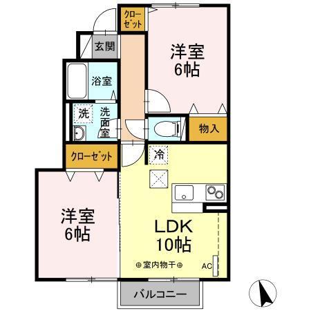 サンライズコーポ　Ａ（102） 間取り図画像