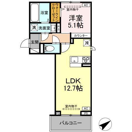 セレスティア天神（301） 間取り図画像