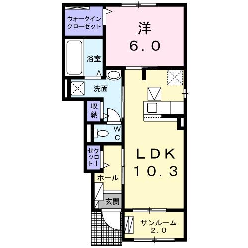 ルミエール・アミ（106） 間取り図画像