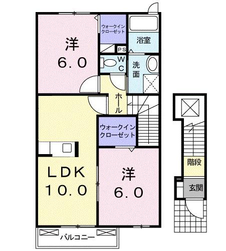 アウローラ（203） 間取り図画像