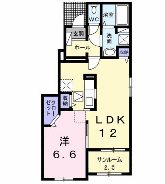 Ｎゲート　Ⅸ（101） 間取り図画像