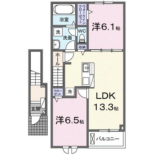 ナイス　ハッシー　Ⅱ（203） 間取り図画像