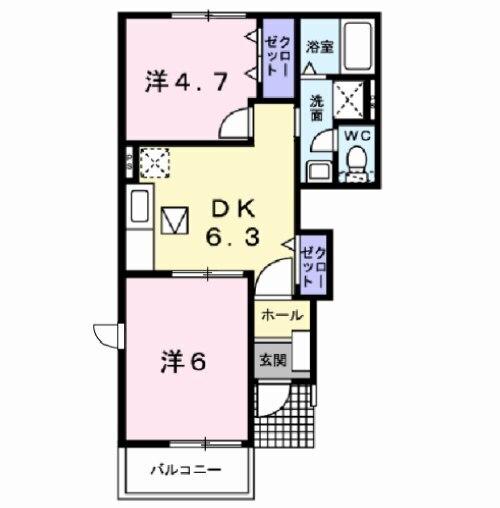 グリーンガーデンⅠ（101） 間取り図画像
