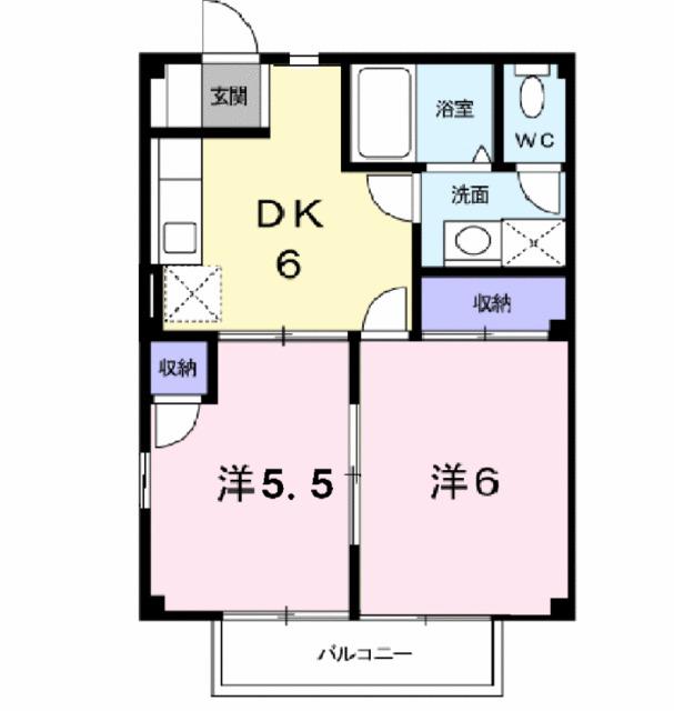ライトハウスＢ（102） 間取り図画像