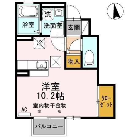 アンビエンテハウス（101） 間取り図画像