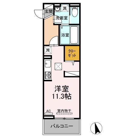 D-room天神町（105） 間取り図画像