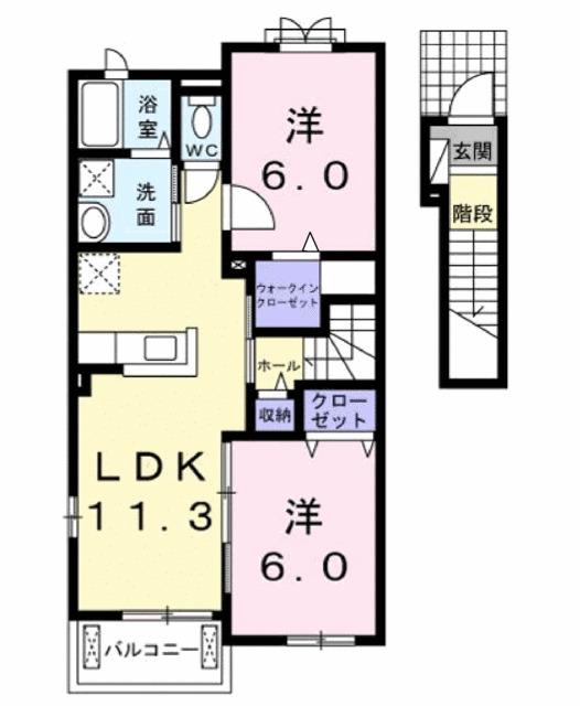 グリーンガーデンⅥ（205） 間取り図画像
