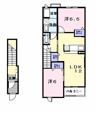メゾンエクセランＤ（202） 間取り図画像