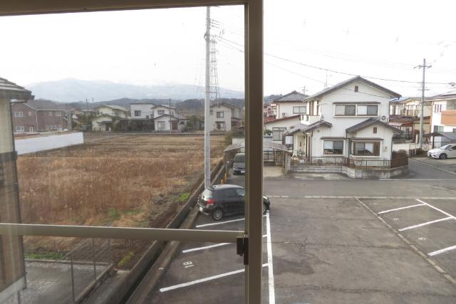 福島市永井川アパート 眺望