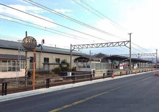 福島交通飯坂線　桜水駅：1500m