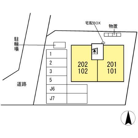 サン・ヴィレッジ（102） 駐車場