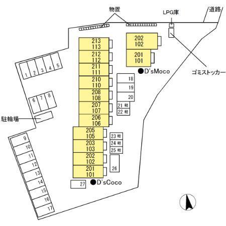 Ｄ’ｓ　Ｃｏｃｏ（107） 駐車場