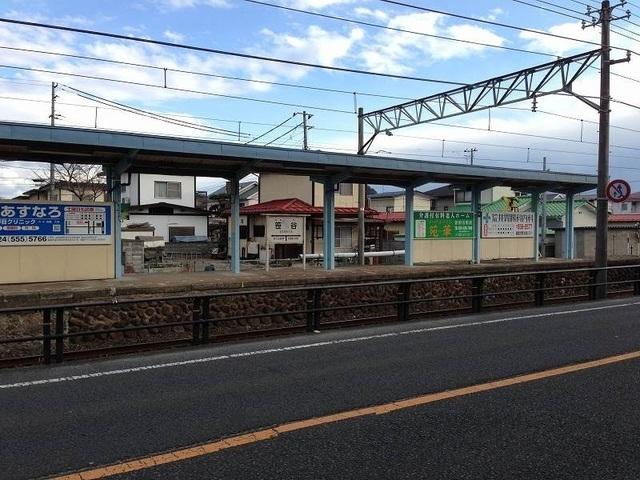 福島交通　飯坂線笹谷駅：800m