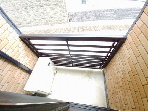 明石市立石アパート バルコニー