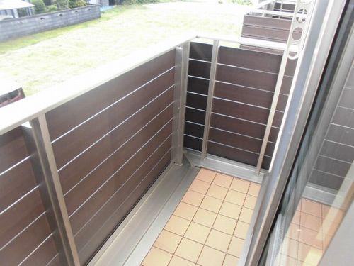明石市二見町福里アパート バルコニー