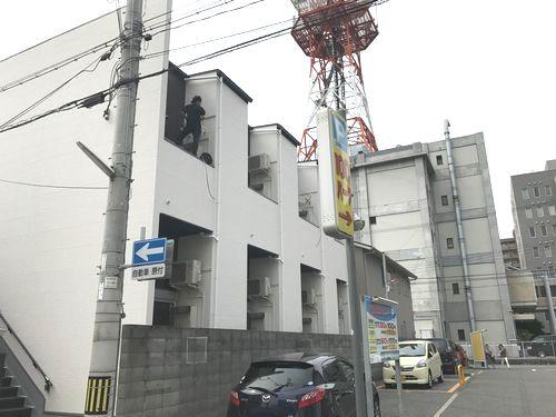明石市樽屋町アパート ロビー