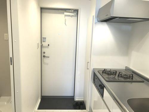 明石市樽屋町アパート 玄関
