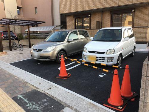 明石市魚住町錦が丘アパート 駐車場